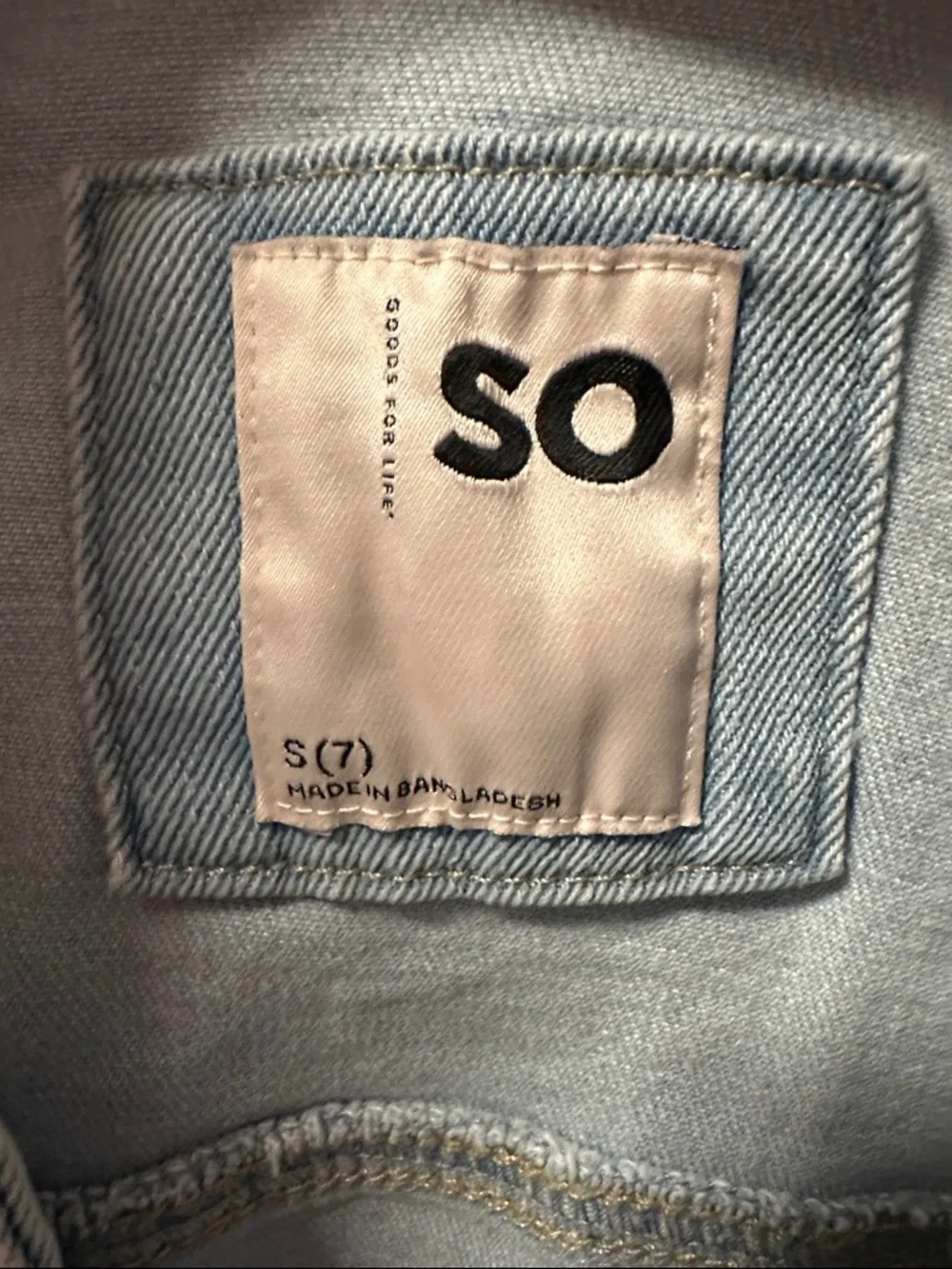 SO Light Blue Jean Jacket - Girl’s Denim Trucker - Picture 2 of 4